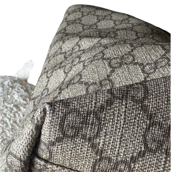 Gucci Cream Monogram Tote with Leather Trim - Picture 8 of 15